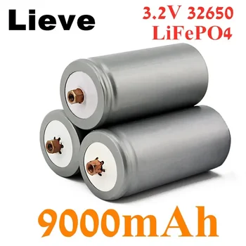 1-10PCS Značky používané 32650 9000mAh 3.2 V lifepo4 Nabíjateľná Batéria Professional Lithium Železa Fosfát Batérie so skrutkou