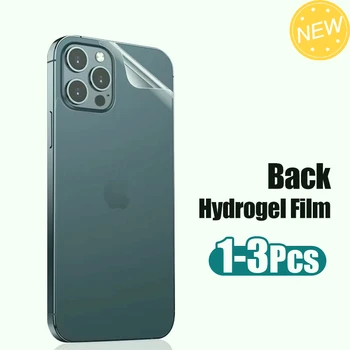 1-3ks Späť Hydrogel Film pre iPhone 14 13 12 11 Pro Max 12 Mini Screen Protector pre iPhone 14 15 Plus X XR XS MAX Mäkké Film