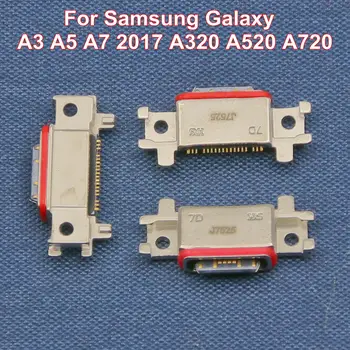 1-5 ks Micro USB Nabíjanie Nabitie Port Dock Zásuvka Konektor Pre Samsung Galaxy A3 A5 A7 2017 A320 A520 A720