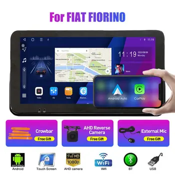 10.33 Palcový autorádia Pre FIAT FIORINO Octa-Core 2Din Android Octa-Core Auto Stereo DVD Prehrávač, GPS Navigáciu QLED Obrazovke Carplay
