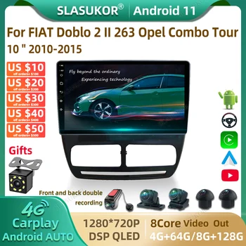 10 Palcový Pre FIAT Doblo 2 II 263 Opel Combo Tour Android autorádia Multimediálne Video Car Audio Stereo Prehrávač, Navigácia GPS Stereo