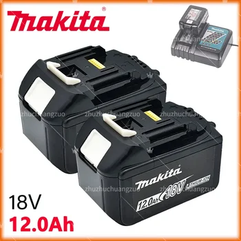 100% Makita Nahradenie 18V 12.0 Ah Batérie Pre BL1830 BL1830B BL1840 BL1840B BL1850 BL1850B nabíjateľnú batériu, LED indicateur