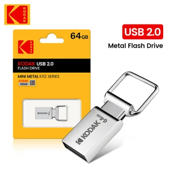 100% Originálne KODAK K112 Super Mini Kovové USB Flash Disk 32GB 64GB USB2.0 Flash Disk Flash Kl ' Úč Memory Stick Pero Jednotky