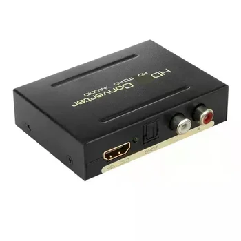 1080P Audio Extractor SPDIF R/L Audio Splitter HDMI Video Converter, 5.1 CH pre PS4 DVD Notebook PC K TV Monitor Zosilňovač, Reproduktor