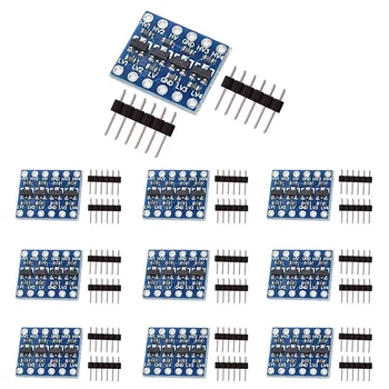 10Pcs 4 Kanál IIC I2C Logika Úrovni Converter Bi-Directional Modul 3,3 V 5V radiaca páka Pre Arduino (Balenie 10)