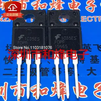 (10PCS/LOT) FDPF15N65 NA-220F 650V 15A Nový, Originálny Zásob Energie čip