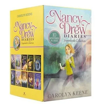 10PCS/Set Nancy Drew Diáre Supersleuth Zbierku Deti Detí anglickej Literatúre Klasické Puzzle Detektív náučné Knihy