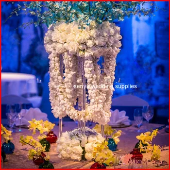 10pcs)Svadobné Dekoratívne Uličkou Piliere Kvetina Stand Svadobné senyu0812
