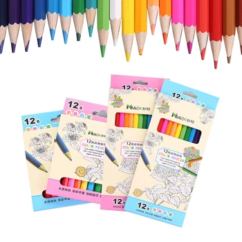 12 24Color Malé Ceruzka Maľovanie na Pero Farba Viesť Ceruzka písanie, maľovanie Office kancelárske potreby ceruzky darčeky pre žiakov a študentov nové A30