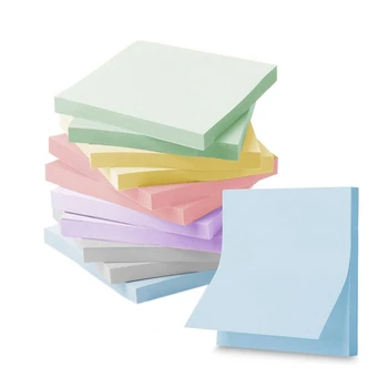 12 Kus Super Sticky Notes Morandi Farby, Bulk Pack Vynikajúcej Priľnavosti Eco-Friendly, Prenosné, Perfektný