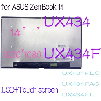 14 Palcový FHD Displej pre ASUS ZenBook 14 UX434 UX434F UX434FLC UX434FAC UX434FL LCD Displej Montáž B140HAN03.2 NV140FHM-N63