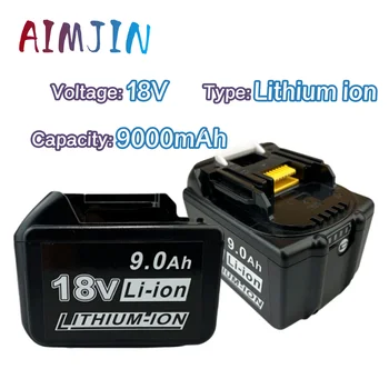 18V 9000mAh lítium-iónová nabíjateľná batéria Pre Makita BL1860 BL1890 BL1815 BL1835 bezšnúrových elektrických nástrojoch
