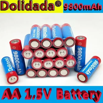 2023 AA Nabíjateľné Batérie 9800mah 1,5 V Nové Alkalické Nabíjateľná Batery pre Led Svetlo Hračka Mp3