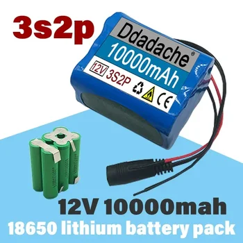2023 Bestselleru 3S2p 12V 18650 Li-ion 10Ah Nabíjateľná Batéria s Bms Lítiové Batérie, Ochrana Rada Prispôsobené Plug