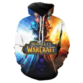 2023 Nový World Of Warcraft Hoodies Hra 3D Vytlačené Mikiny Muži Ženy Streetwear Módy Pulóver s Kapucňou, Harajuku Štýl Kabát