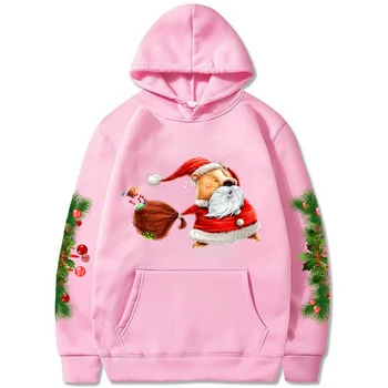 2023 Veselé Vianoce Hoodie Muži Ženy Harajuku Pulóver Cute Santa Gophers Tlače, Mikiny Bežné Streetwear Módy Deti Topy