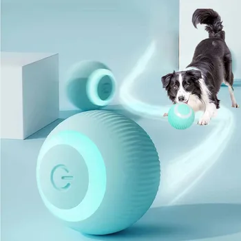 2023NEW Elektrické Hračky pre Psa Smart Šteňa Loptu Hračky Pre Mačky Malé Psy Zábavné Auto Rolling Loptu Samostatne sa pohybujúcich Šteňa Hry, Hračky Pet