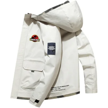 2024 nové jeseň a zimu mužov zips tlač bunda s kapucňou bežné bunda Harajuku vetru športové oblečenie