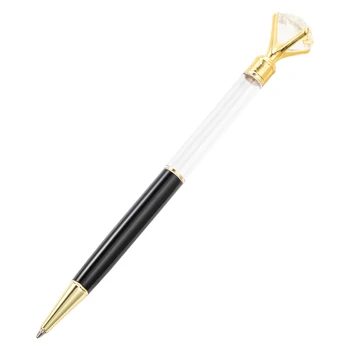 20PCS Nové kovové diamond krištáľové pero Japonských a kórejských kreatívne hobby olej pero, kovové guličkové pero crystal duté tyče pero