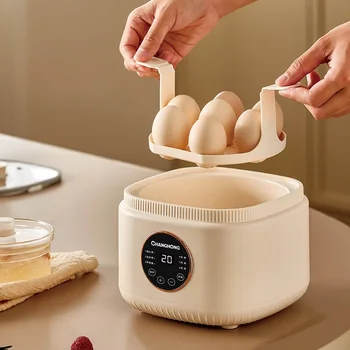 220V Smart Vajcia varná doska Automatické Domáce 2-v-1 Elektrický Guláš, Kotlík Vajcia Parník Multifunkčné Rezervácie Raňajky Stroj 7 Vajec
