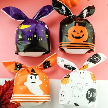 24Pcs/veľa Halloween Darčekové Tašky pre Hostí Tekvica Ghost Bat Candy Bag Vianoce, Narodeniny, Party Dekorácie Balenie Cookie Taška