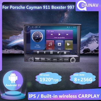 256 GB Android 11 autorádia Pre Porsche Cayman, 911 Boxster 997 GPS Navigácie Multimediálny Prehrávač Auto Stereo Reciver Vedúci Jednotky