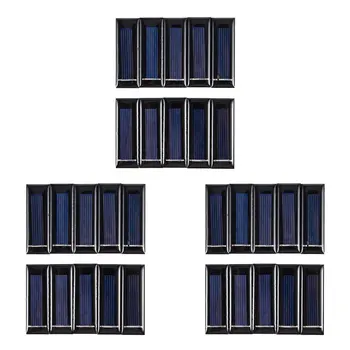 30Pcs Mini Solárny Panel, Nový 0.5 V 100MA Solárne Články Fotovoltaických Panelov Modulu Slnko Batérie Nabíjačky DIY 53x18x2.5 mm