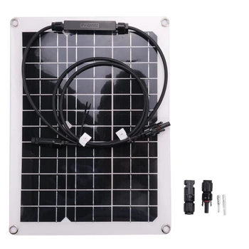 30W Watt Prenosné Mono-Kryštalický Solárny Panel 18V RV Auto Nabíjačka