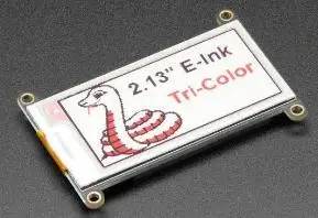4128 2.13 Tri-Color eInk / ePaper Displej FeatherW