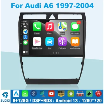 4G Carplay 9 2Din Android autorádia GPS pre Audi A6 C5 1997-2004 S6 RS6 Multimediálne RDS 2din Autoradio Stereo Audio Video