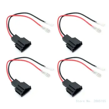 4Pack Reproduktorový Kábel a Adaptér Zapojte Konektory Náhradný Drôt Postroj Adaptér Konektor pre Seat Exeo Leon Mk3