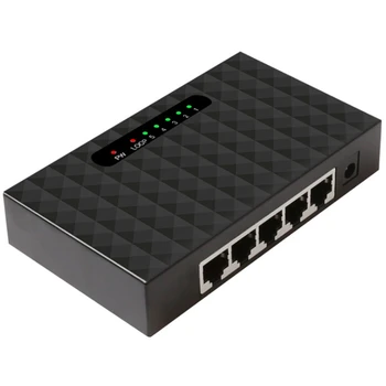 5 Portový Prepínač Siete Ethernet Switch, Smart Vlan Siete Lan Prepínač Hub Úplné Alebo Duplex Exchange