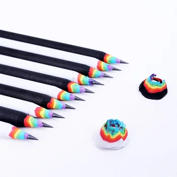 50pcs Rainbow Ceruzka 2B Ceruzka Čiernej a Bielej Farby Tvorivé Osobnosti Študenta Ceruzka Rainbow Ceruzka