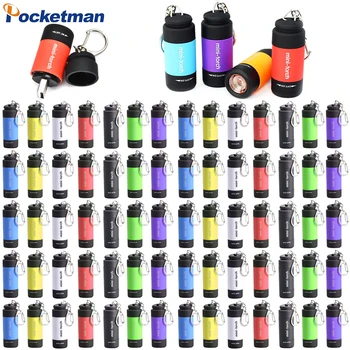 70 Ks/Veľa USB Nabíjateľné Mini LED Baterky Vrecku Camping Baterka Malý Horák, Núdzové Svetlo LED Svetlá Keychain