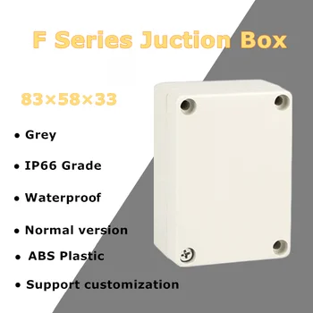 83×58×33 mm Ekonomické F Series Normálna Verzia Elektrické Juction Box IP66 Nepremokavé Plastového Krytu Prípade Pre Spínače Projektu