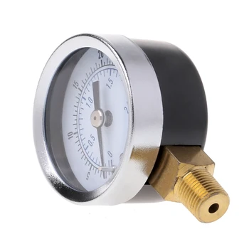 A2UD Utility tlakomer 0-30psi 0-2bar Nízky Tlak Hydraulického Rozchod Dual Rozsahu