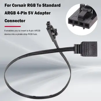 Adaptér Kábel Pre Corsair RGB Štandardných ARGB 4-Pin 5V Adaptér Konektor Pirátskej Lodi Radič Adaptér Line QL LL120 ICUE