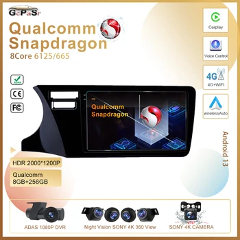 Android 13 Qualcomm Snapdragon Pre Honda Fit Mesto 2014 2015 2016 2017 Auto Dvd Auto Rádio Stereo Multimediálny Prehrávač, GPS Navigáciu