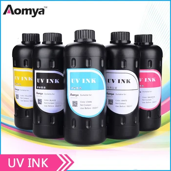 Aomya 500mlx6C UV Vyliečiteľná Ink Kit pre EPSON 4800 4880 7880 9880 UV Flatbed Tlačiarne UV LED Lampa na drevo/sklo/telefón prípadoch/kov