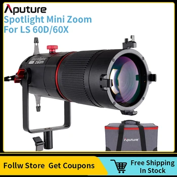 Aputure Pozornosti Mini Zoom 2X Zoom Nastaviteľné Zaostrenie Presnosť Projekčného Objektívu pre LS 60D/60X LED Video Fotografovanie Svetlá