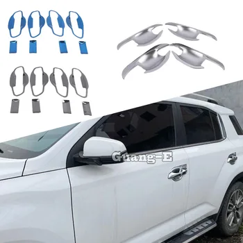 Auto Kryt Detektora Výbava ABS Plast/Oceľ Pre Hyundai IX35 2018 2019 2020 Vonkajšie Dvere Stick Misa na Čítanie Rám Opierke, Zábradlia