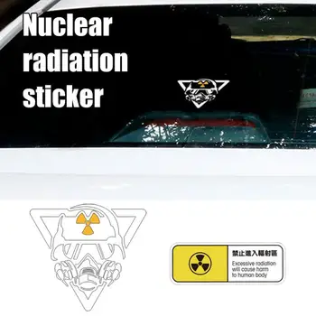 Auto Samolepky Upozornenie Rádioaktívnym Žiarením Vinylové Nálepky Auto, Motocykel Nárazníka Telo Zadné Okno Dekoračné Nálepky