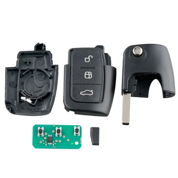 Auto Smart Remote Tlačidlo 3 Tlačidlá vhodné Pre Ford Focus Fiesta 2013 Fob Prípade, 433Mhz