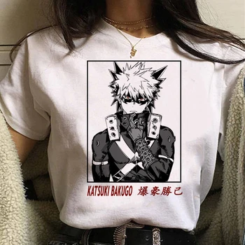 Bakugo tričko ženy Y2K komické funny t-shirts dievča dizajnér 2000s harajuku oblečenie