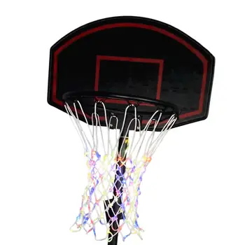 Basketbal Rim LED Svetlo na Diaľkové Ovládanie Svetelného Nylon Vonkajšie Obvodové sieť pre Bazén Dvore Dospelých Basketbal Fanúšikov Deti