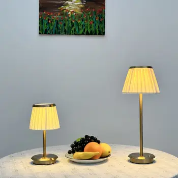 Bezdrôtový mosadz stolná lampa nordic bezdrôtový stolové lampy prenosné bezdrôtové nabíjanie stolná lampa