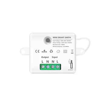 Bezdrôtový Spínač svetiel RF 433MHz Wireless Remote control Panel (Ovládací Panel Mini Prijímač Relé Modul 220V 10A pre Ľahké Čítanie Smart Home