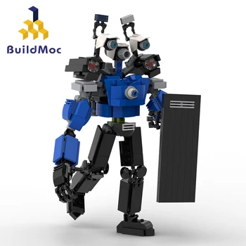 BuildMoc Skibidi Wc Rekonštruované Titan Kameraman Stavebné Bloky Nastaviť Thor Thunder Boh Tehly Hračky Pre Deti Narodeniny Dieťa Darček