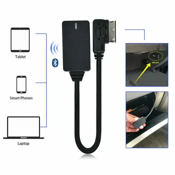 Car Audio kábel Kábel Adaptéra Bluetooth Music Interface Aux Media Kábel Rozhrania Pre A5 A6, A8, Q7 AMI MMI