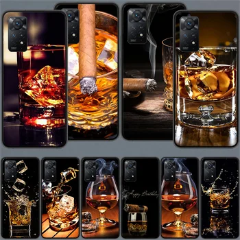 Cigary Whisky Ľad Piť Telefón puzdro Pre Xiao Redmi 12 12C 10C, 10A 10 9A 9C 9T 9 Prime 8 8A 7A 6A 7 6 A2 Lite S2 K40 K30 K20 Pro